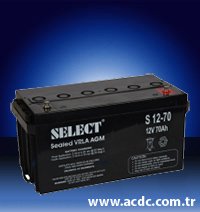 S 12-70 model 12V 70 Ah Select Batteries